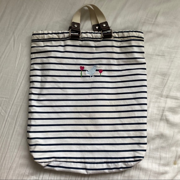 GAP STRIPED BEACH BAG / BACKPACK - Picture 3 of 16